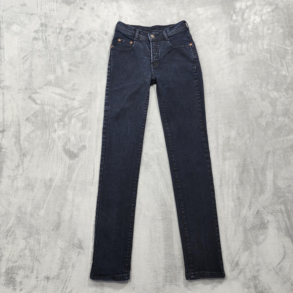 Vintage Parasuco Jeans Womens 26 Blue Mid Rise Skinny Slim Stretch Denim Casual